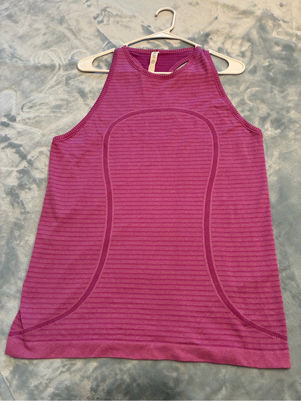 lululemon athletica Magenta Ribbed High-Neck Tank